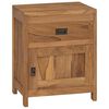 vidaXL Nattduksbord i massiv teak 40x30x50 cm