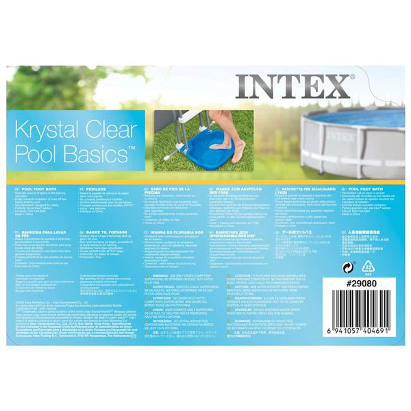 Intex Fotbad till pool 11,5 L 56x46x9 cm bl&aring;