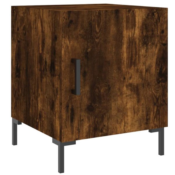 vidaXL S&auml;ngbord 2 st r&ouml;kf&auml;rgad ek 40x40x50 cm konstruerat tr&auml;