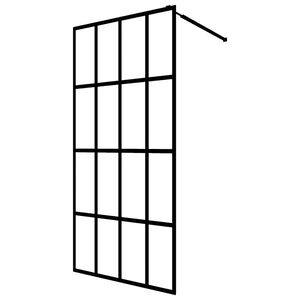 vidaXL Duschv&auml;gg till duschkabin h&auml;rdat klart glas 80x195 cm
