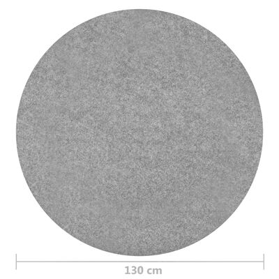 vidaXL Konstgräs med halkskydd dia. 130 cm grå rund