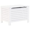 vidaXL F&ouml;rvaringsl&aring;da med lock RANA vit 100x49x54 cm massiv furu