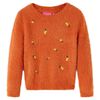 Stickad tr&ouml;ja f&ouml;r barn orange 92