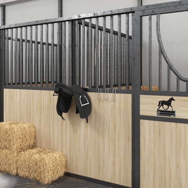 vidaXL Hinkkrok portabel silver galvaniserat st&aring;l