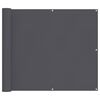 vidaXL Balkongsk&auml;rm antracit 90x800 cm 100% polyester oxford