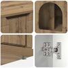 vidaXL Katt hus Artisan Ek 85 x 55 x 50,5 cm Konstruerat tr&auml;