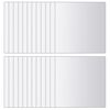 vidaXL Spegelplattor 24 st fyrkantig spegelglas