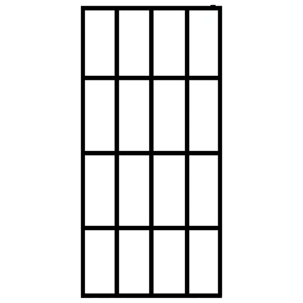 vidaXL Duschvägg till duschkabin härdat frostat glas 118x190 cm