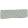 vidaXL Headboard Cushion Light Grey 180 cm Velvet