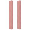 vidaXL S&auml;nggavel LED rosa 147x16x118/128 cm sammet