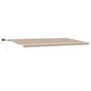 vidaXL Utdragbar markis Beige 600 &times; 300 cm Duk och Aluminium