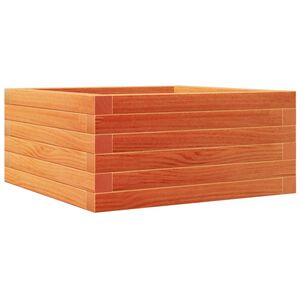 vidaXL Odlingsl&aring;da vaxbrun 50x50x23 cm massiv furu