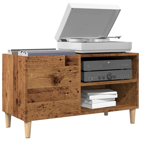 vidaXL Stereob&auml;nk &aring;ldrat tr&auml; 84,5x38x48 cm konstruerat tr&auml;