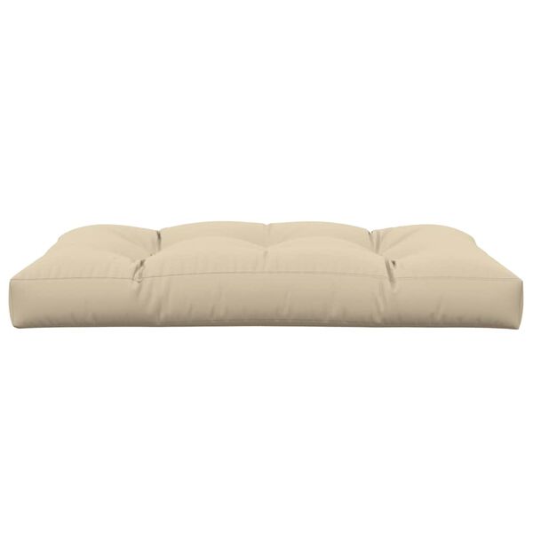 vidaXL Palldyna beige 120x80x12 cm tyg