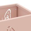 vidaXL Förvaringskrok & Ställ Rosa 15.5 x 15.5 x 49 cm Metall