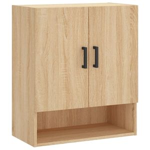vidaXL V&auml;ggsk&aring;p sonoma-ek 60x31x70 cm konstruerat tr&auml;