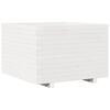 vidaXL Odlingsl&aring;da vit 70x70x49,5 cm massiv furu