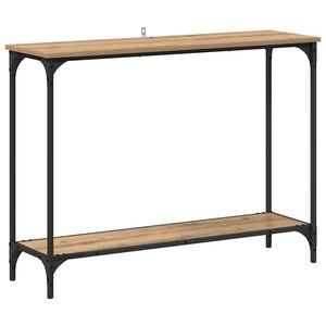 vidaXL Konsolbord artisan ek 101 x 30.5 x 75 cm Konstruerat tr&auml;