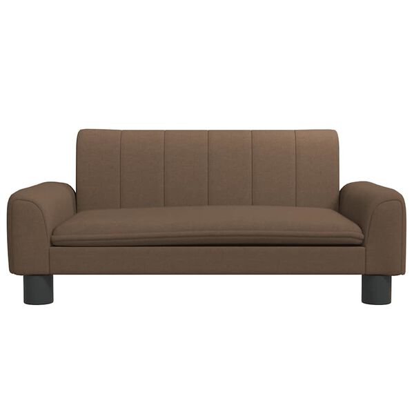 vidaXL Barnsoffa brun 70x45x30 cm tyg