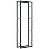 vidaXL Vedst&auml;ll svart 50x20x150 cm st&aring;l