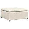 vidaXL Modul&auml;r soffa fotpallsmodul gr&auml;ddvit 100x100x48 cm