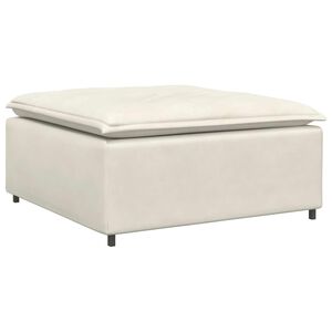vidaXL Modul&auml;r soffa fotpallsmodul gr&auml;ddvit 100x100x48 cm