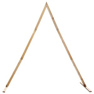 vidaXL Br&ouml;llopsb&aring;ge Ljusbrun 202 x 95 x 254 cm Massiv furu