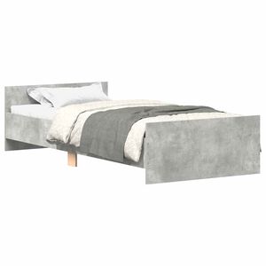 vidaXL S&auml;ngram betonggr&aring; 90x190 cm konstruerad tr&auml;