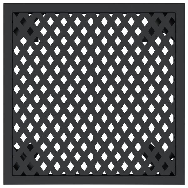 vidaXL Trädgårdsbord antracit 50x50x72 cm stål