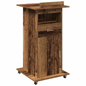 vidaXL Podium Gammalt tr&auml; Konstruerat tr&auml; 55 x 55 x 107 cm