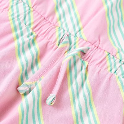 Barnklänning med snöre rosa 92