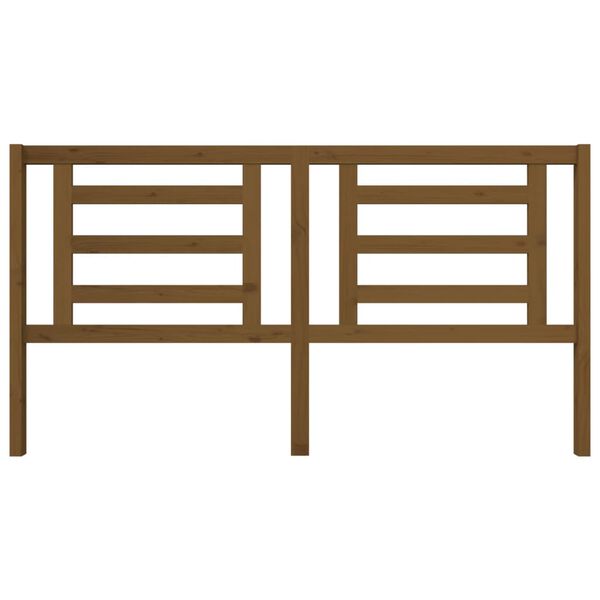 vidaXL Sänggavel honungsbrun 186x4x100 cm massiv furu