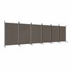vidaXL Rumsavdelare 6 paneler antracit 520x180 cm tyg