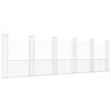vidaXL U-formad gabionkorg med 6 stolpar j&auml;rn 620x20x200 cm