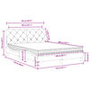 vidaXL Bed with Mattress Pink 140x200 cm Velvet