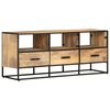 vidaXL TV-bänk 110x30x45 cm grovt mangoträ