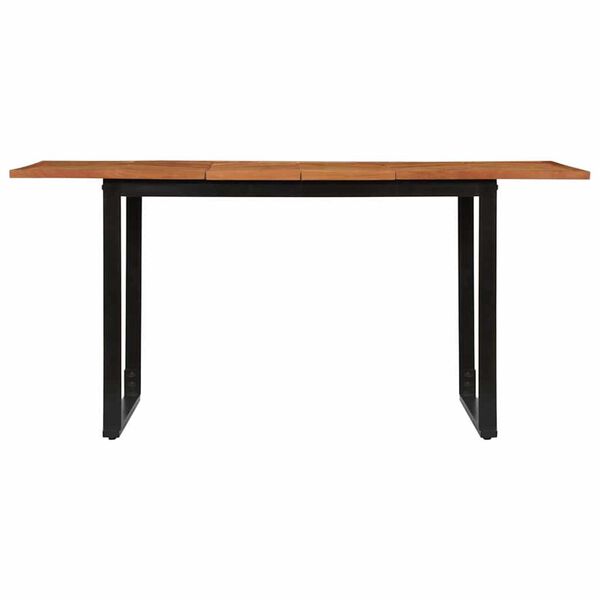 vidaXL Matbord 160x80x75 cm massivt tr&auml; akacia