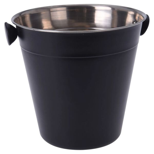 Excellent Houseware Cocktailset 4 delar rostfritt st&aring;l matt svart