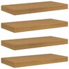 vidaXL V&auml;gg hylla 4 st Beige 50 x 23,5 x 3,8 cm Konstruerat tr&auml;