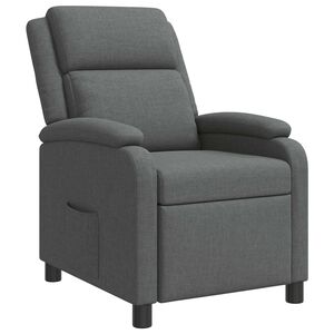 vidaXL Recliner M&ouml;rkgr&aring; Tyg