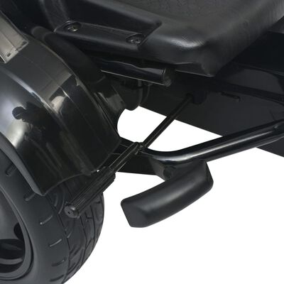 vidaXL Gokart med pedaler och justerbart säte svart