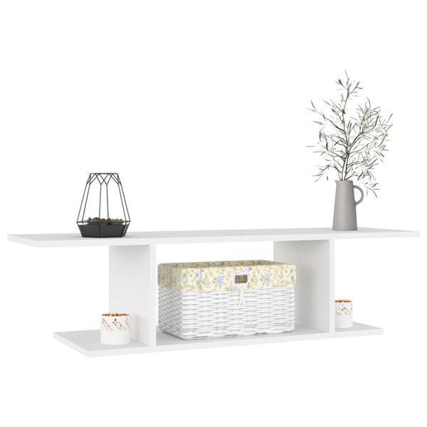vidaXL Väggmonterat tv-skåp vit 103x30x26,5 cm