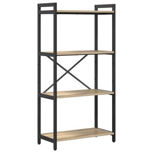 vidaXL Hyllsystem 60 x 30 x 120 cm Konstruerat tr&auml; Sonoma-ek