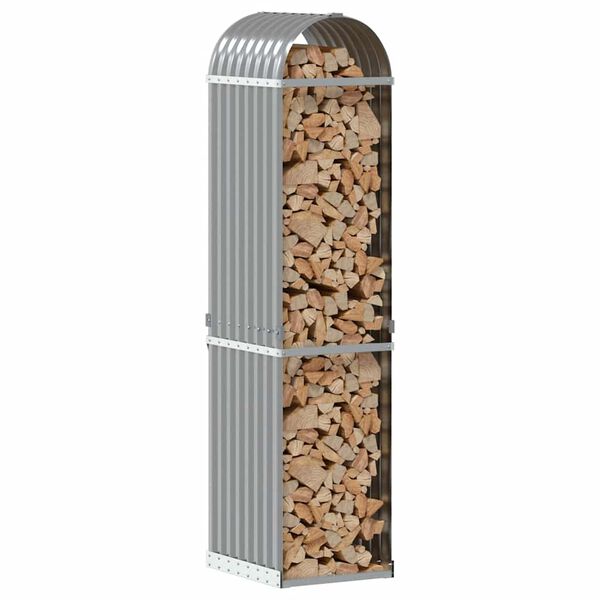 vidaXL Vedställ ljusgrå 40x45x170 cm galvaniserat stål