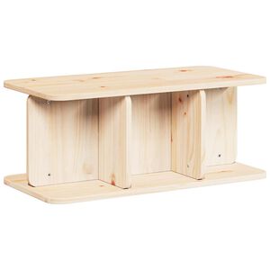 vidaXL Kaffeebord Naturfärg 80 x 39,5 x 33,5 cm Massiv furu