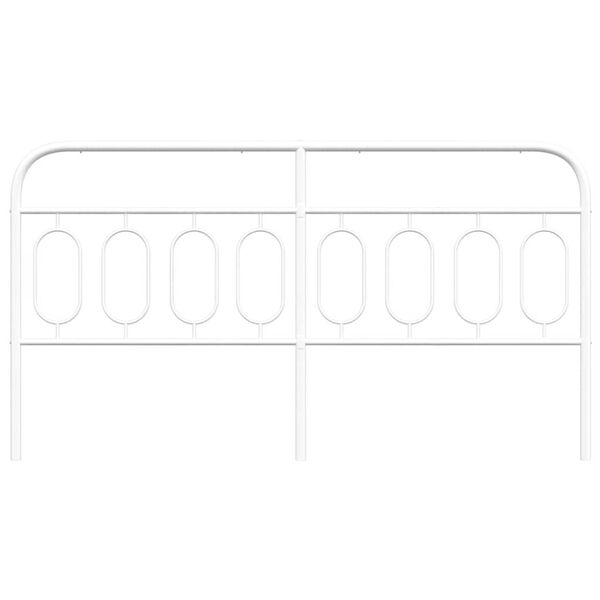 vidaXL Ers&auml;ttningsgavel metall vit 183 cm