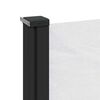vidaXL Infällbar sidomarkis vit 180x600 cm