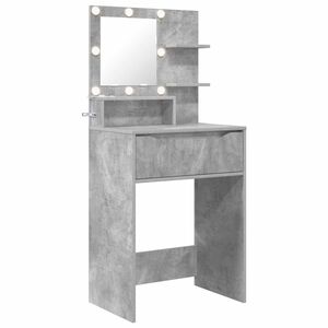 vidaXL S&auml;ngrum Smyckesbord Betonggr&aring; 80 x 39,6 x 135 cm