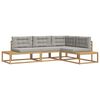 vidaXL Utomhussoffset med kudde Vit 277,5 x 198,5 x 73 cm Polyester