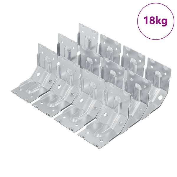 vidaXL F&auml;ste 212 pcs Zinkbelagd 106 x 55 x 1,5mm St&aring;l
